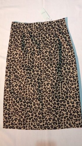 Damen-Bleistiftrock Madster Paris braun Mix Leopardenmuster Tiermotiv gerade Größe S - Bild 10 von 16