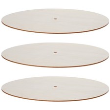  3pcs Wooden Clock Face: 25 CM/10" Unfinished Wall Clock Part - Round Disc with