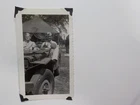 WW2 Photo Soldier In Military Jeep War Photograph World War Militaria WW11 WWII