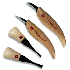 Wood Carving Tools| Beginner Palm & Knife Set | 1095 High Carbon Steel Blades...