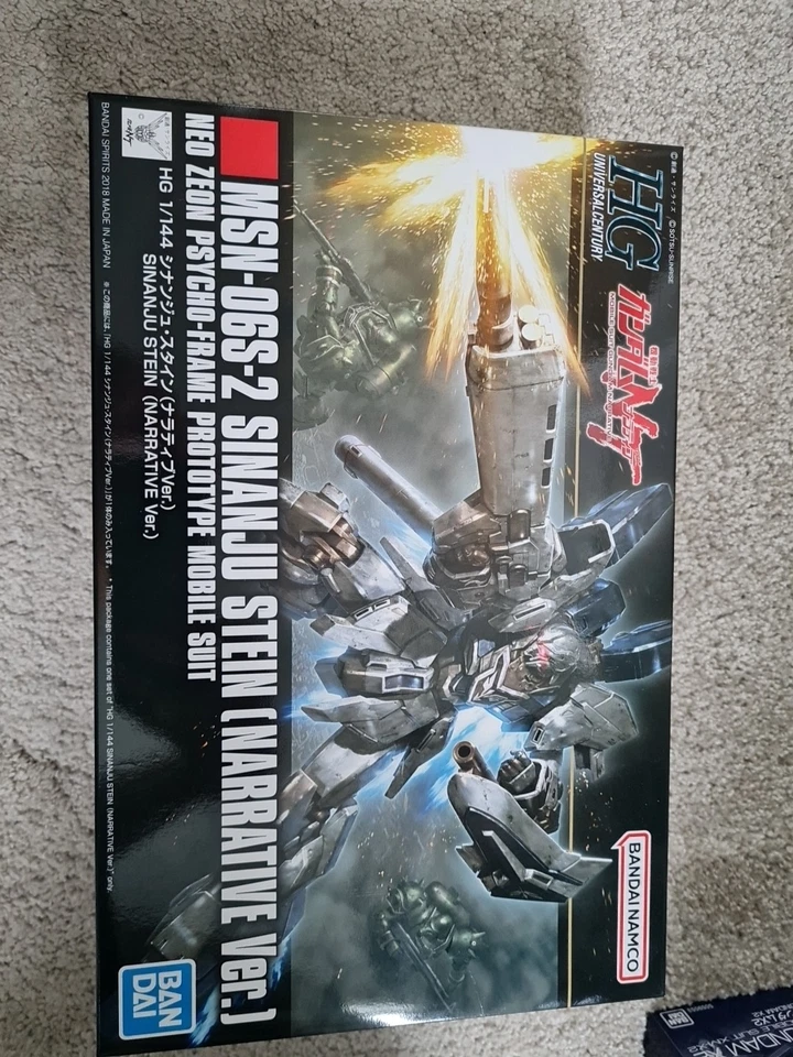Gundam 1/144 HGUC MSN-06S-2 Sinanju Stein Narrative Ver. Model Kit BANDAI - Image 1 of 1