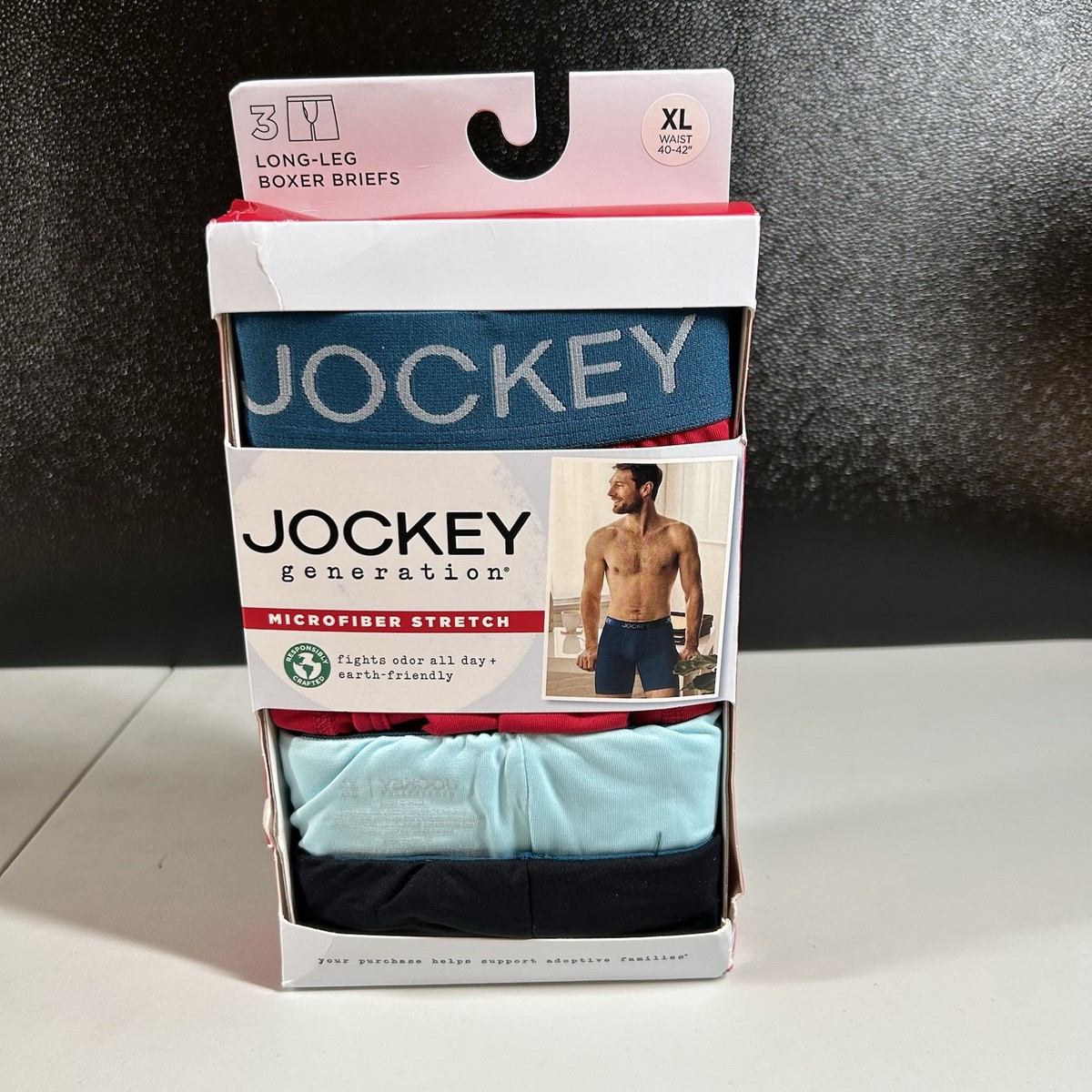 Jockey Boxer Briefs Pack Mens Extra Large 40-42