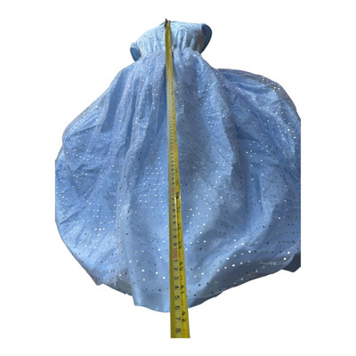 dream play imagine blue princess dress Dream Play Imagine Princess Hoop Skirt Dress Tulle Hooded Cape Size 5/6