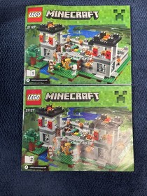 LEGO Minecraft 21127 The Fortress 100% Complete With 2/5 Instructions Good Shape