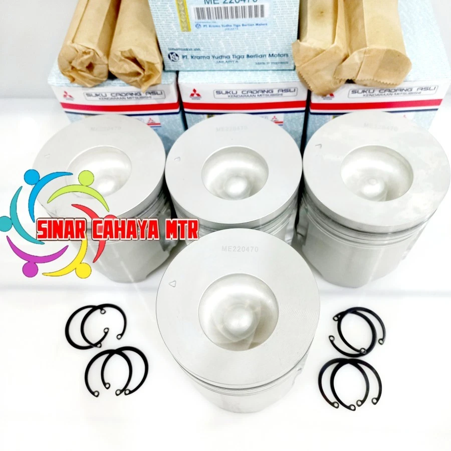 Engine Piston Assembly Set STD Fit For Mitsubishi Fuso FE 1992-2004 ME220470 OEM - Изображение 2 из 3