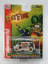 Auto World iWheels (CHASE) 4Gear 1977 Dodge Van Rat Fink HO Scale Slot Car