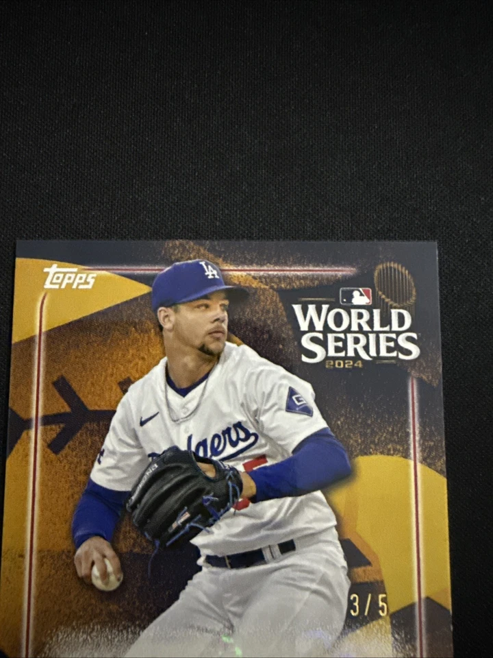 2025 Topps Series 2 World Series WCA-GS LA Dodgers Auto Gavin Stone 3/5 SSP - Image 3 of 4