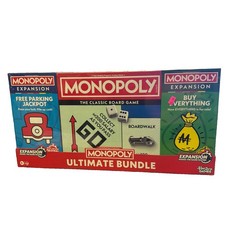 Hasbro Monopoly Ultimate Bundle Family Board Game w/ 2 Expansion Packs Sealed