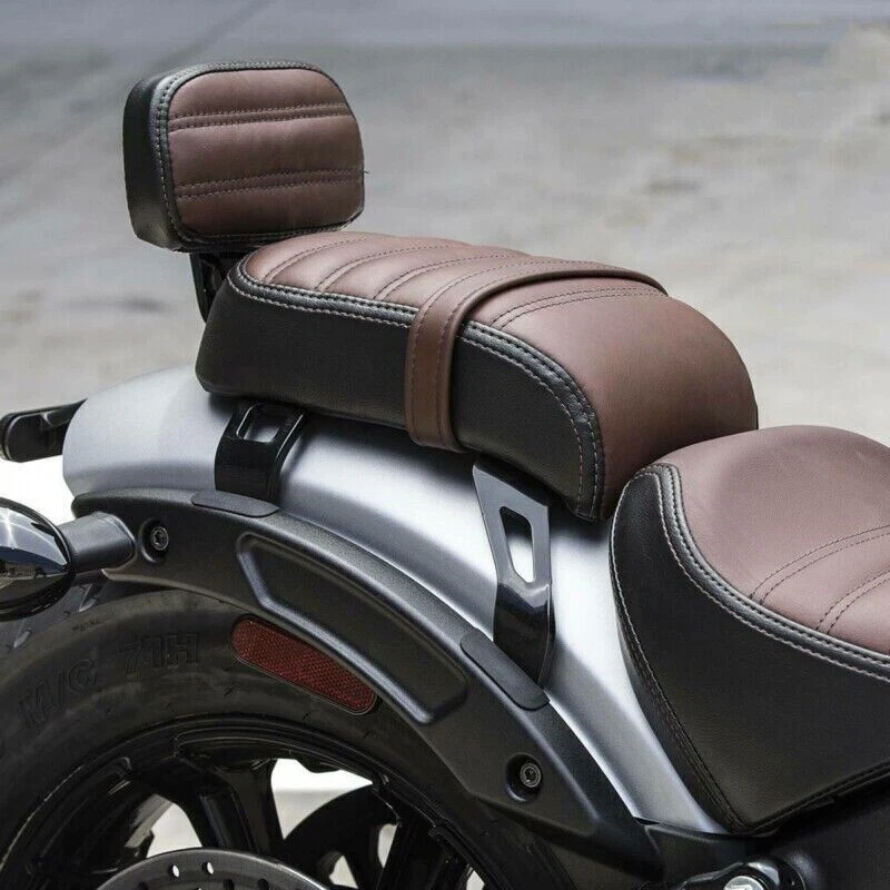 Respaldo de asiento trasero con almohadilla de soporte para Indian Scout Bobber Sixty 2018~2023 Foto 3 de 4