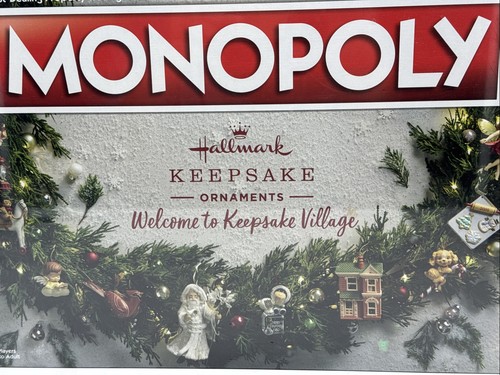 Monopoly Hallmark Keepsake Ornaments Welcome to Keepsake Village Board Game New - Picture 3 of 11