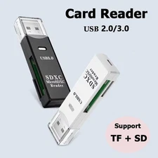 USB 2.0/3.0 Micro SD SDHC TF Card Reader Memory Adapter for PC Laptop Camera