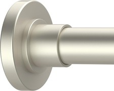 Brushed Nickel Shower Curtain Rod - 31-80 Inch Spring Tension Adjustable Rod