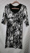 Womens Dress Karen Kane L Black And White With Nice Design Good Condition