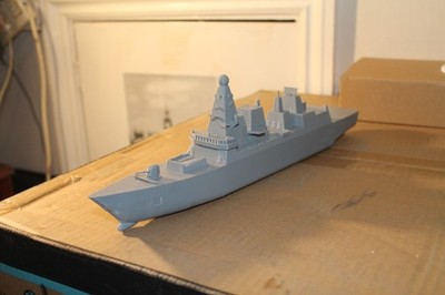 Type 45 Royal Navy Destroyer 3D gedruckt, neu, 34 cm Länge