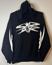 Sad Boyz Hoodie Black Star Logo Lightning Sleeve Men's Size XXL NEW 