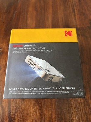NEW Kodak LUMA 75 RODPJS75 Portable Pocket DLP Projector HDMI USB-C 100