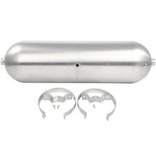 24 Seamless Spun Aluminum Air Ride Suspension 3 Gallon 5 Port Brushed Air Tank
