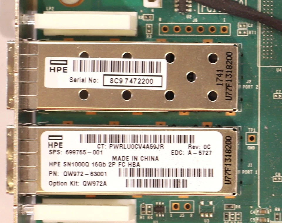 HP SN1000Q Dual-Port 16GB SFP+ PCIe x8 Host Bus Adapter P/N: 699765-001 Tested - Image 3 of 3
