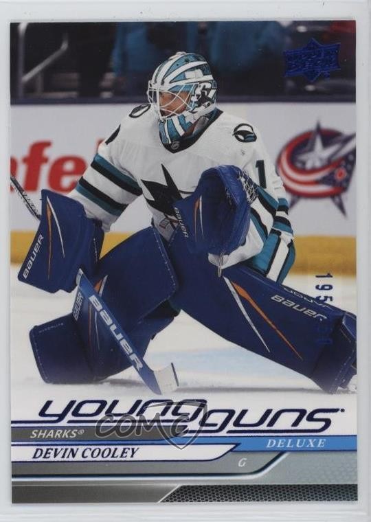 2024-25 Upper Deck Series 2 Young Guns Deluxe 195/250 Devin Cooley #473 0ch