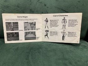 Double Dragon Instruction Manual -NES - Nintendo Entertainment System 