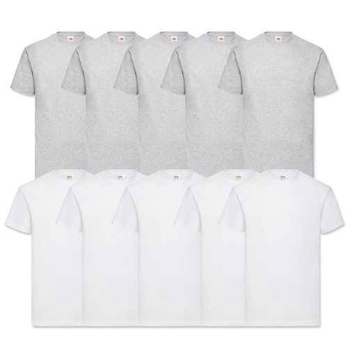 10 FRUIT OF THE LOOM T SHIRTS VALUE / V-NECK BAUMWOLLE M L XL XXL 3XL 4XL 5XL - Bild 17 von 37