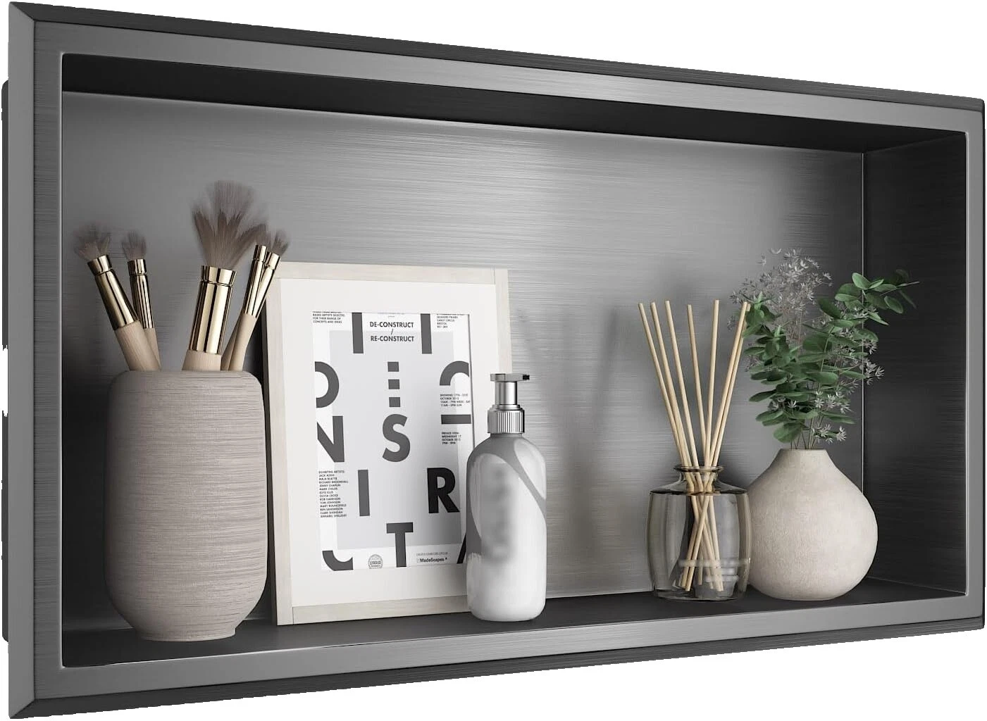 Black Bathroom Shelves