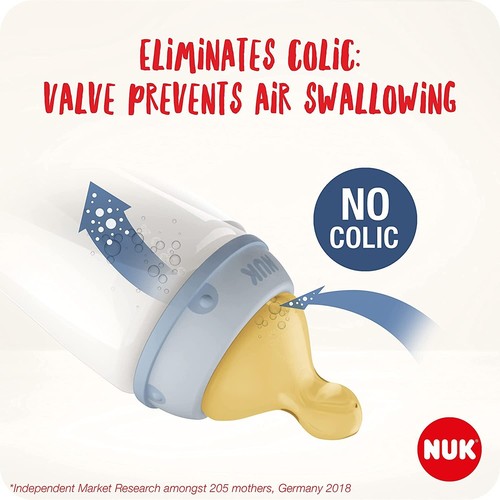 NUK First Choice+ Baby Bottle| 0-6Months| Temperature Control | Anti Colic Vent - Picture 4 of 5