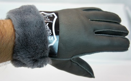 4 COLORS REAL GENUINE SHEEPSKIN SHEARLING LEATHER GLOVES UNISEX Fur Winter S-2XL - Picture 14 of 16