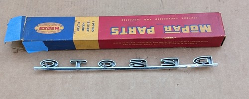 NOS MoPar 1958 DeSoto DECK LID TRUNK EMBLEM NAME PLATE - Picture 2 of 2