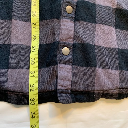 Croft & Barrow Flannel Jacket Shacket Fleece Lined Snap Shirt Plaid 2XB Big - Bild 11 von 12