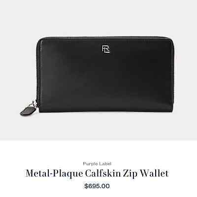 Ralph Lauren Purple Label Calfskin Zip Wallet | eBay Ralph Lauren Purple Label Calfskin Zip Wallet | eBay