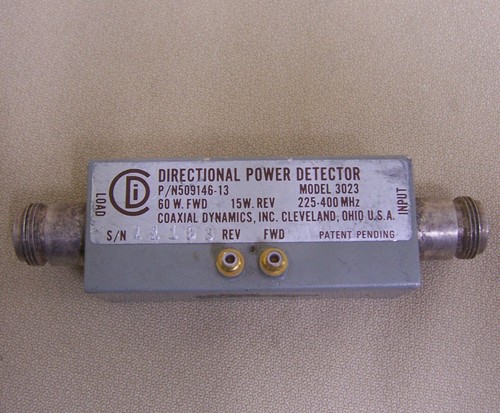 CDI Coaxial Dynamics 225-400MHZ Directional Power Detector 3023 60W FWD 15W REV - Picture 1 of 3