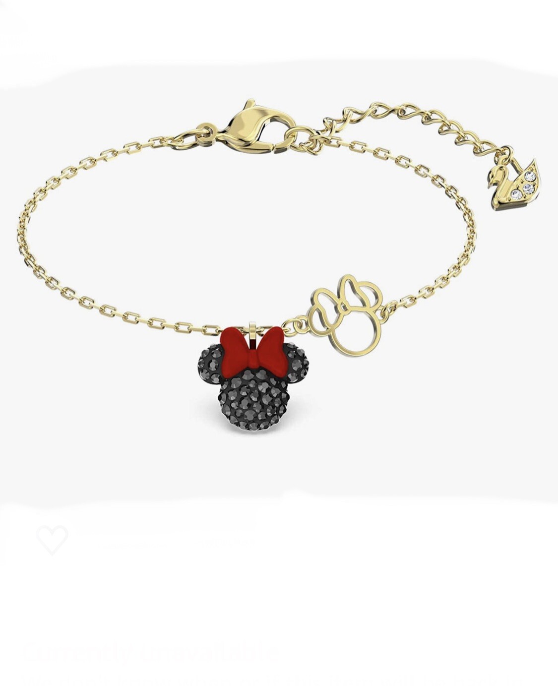 New Swarovski Disney Minnie Mouse Bracelet 5566690 BNIB Crsyal - Extender