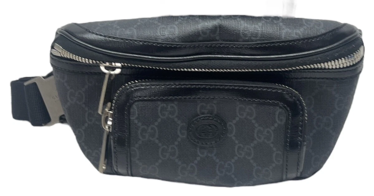 Sac ceinture Gucci GG noir Supreme imbriqué G ! (AZP022457)