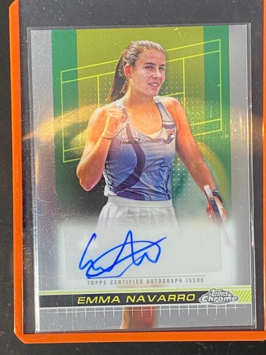 2024 Topps Chrome Tennis Base Auto Emma Navarro (#2)
