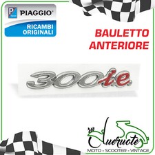 TARGHETTA BAULETTO ANTERIORE ADESIVO LOGO PORTAOGGETTI VESPA GTS 300 IE TOURING