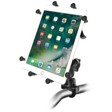 RAM-B-149Z-UN9U RAM Handlebar U-Bolt Mount w/ X-Grip Cradle for 10" Large Tablet