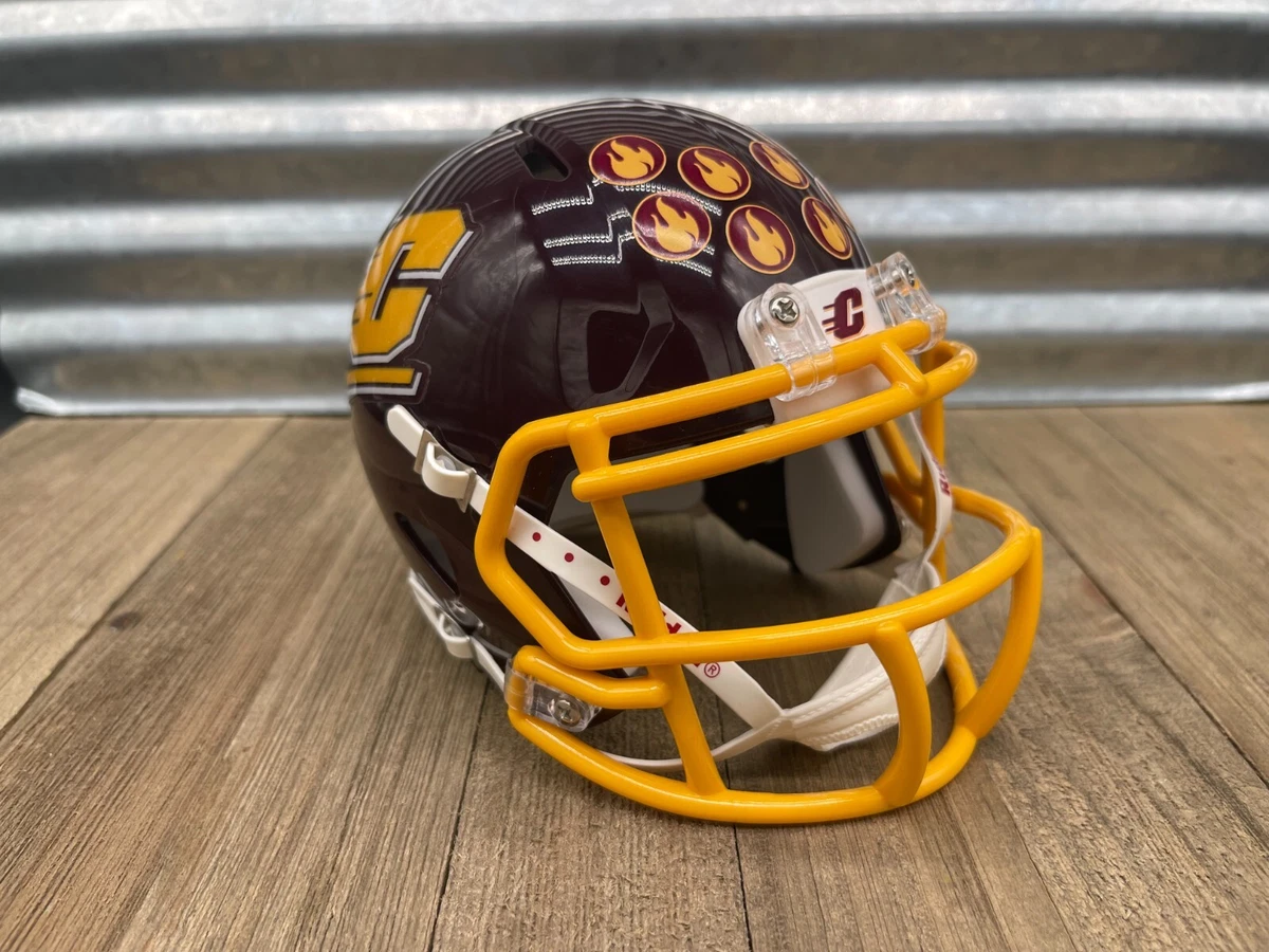 Central Michigan Chippewas NCAA Riddell Speed Authentic Mini Football Helmet  - 6" Collectible Riddell Speed Mini Helmet NCAA