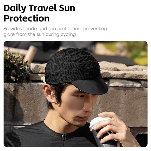 WEST BIKING Gorra de Ciclismo Ala Protección Solar Verano Deportes Secado Rápido Sombrero Blanco - Imagen 13 de 16