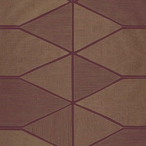84188515 - Nova Geometric Shapes Brown Casadeco Wallpaper