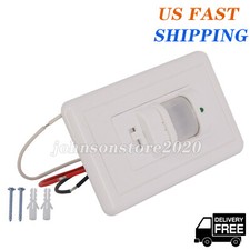 US New Automatic PIR Occupancy Motion Sensor Light Switch Auto On/Off Infrared