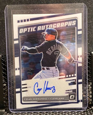 Cesar Hernandez 2020 Donruss Optic Autographs Auto - Guardians