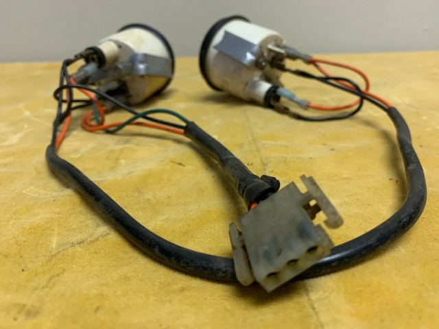 86-95 Harley-Davidson Volts & PSI Gauges with Wiring | eBay