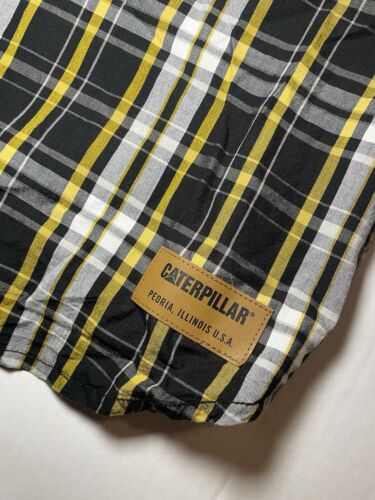 Caterpillar CAT Men’s Plaid Button Up Shirt Workwear Sz XXL - Picture 3 of 5