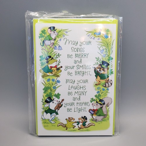 Hallmark ST. PATRICK'S DAY Greeting Cards (12) Snoopy Critters Clovers UNUSED - Picture 2 of 8