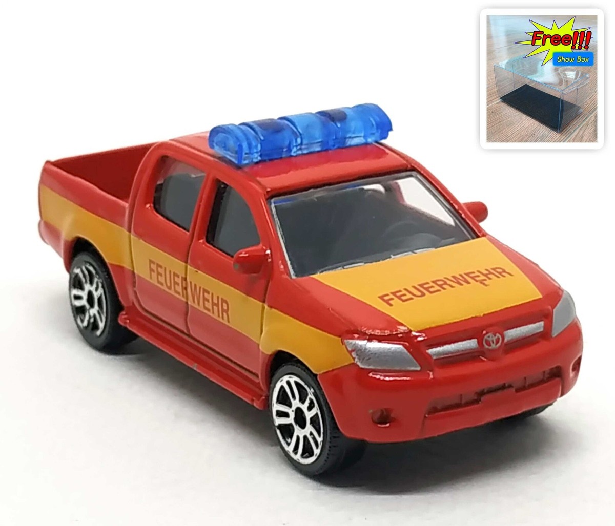 Majorette Toyota Hilux Vigo Feuerwehr Red - Wheels D5S 1:57 3