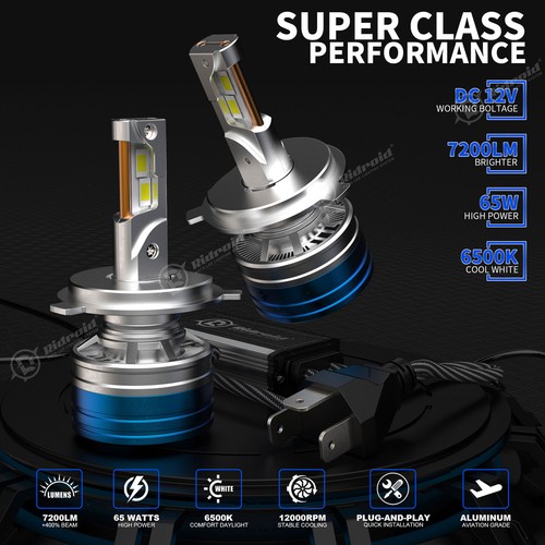 4Pcs 5.75" 5 3/4" LED Headlights Hi-Lo Sealed Beam For Chevy Impala El Camino - Picture 13 of 24