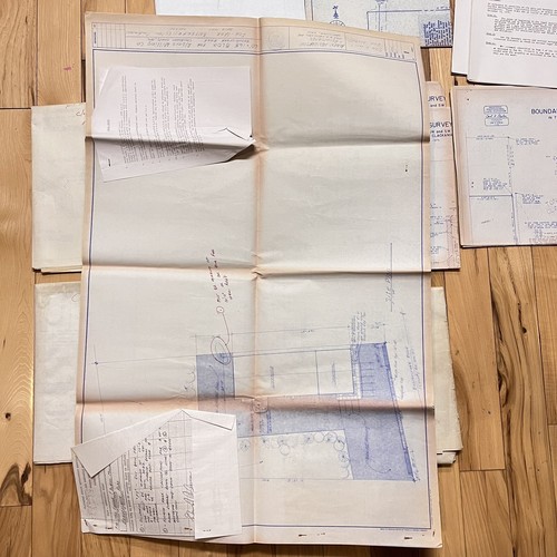 Diverse Baupläne Wohngrundstück Kanal Lageplan Architekt Straßenverbesserung - Bild 5 von 11