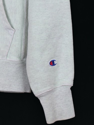 Sudadera con capucha Champion Reverse Weave espuma de mar como nueva verde mezcla de algodón para hombre S - Imagen 5 de 7