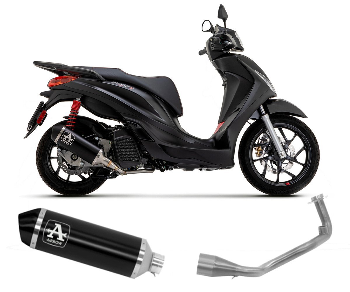Full Exhaust Arrow Urban Alu Black PIAGGIO Medley 125 S ABS 2020